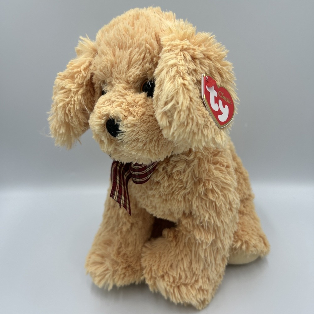 Ty Classic Beanie GOLDWYN Dog 10" Plush Stuffed Animal Golden Retriever NWT